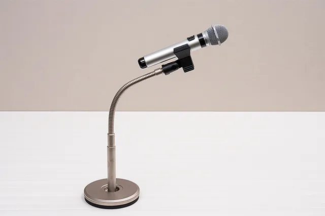 卓上マイクスタンドの写真