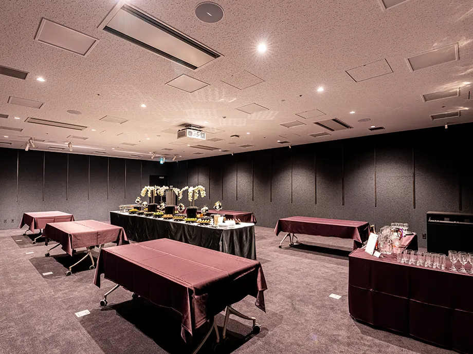 立食懇親会形式のレイアウト