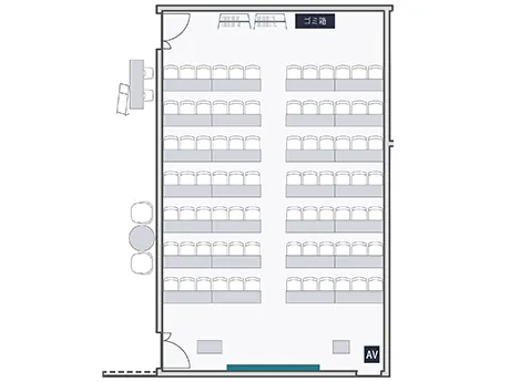 スクール形式のレイアウト