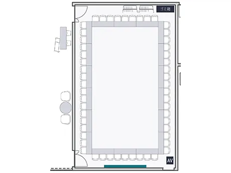 ロの字形式のレイアウト