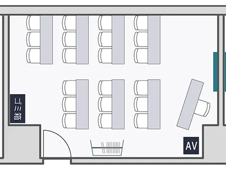 スクール形式のレイアウト
