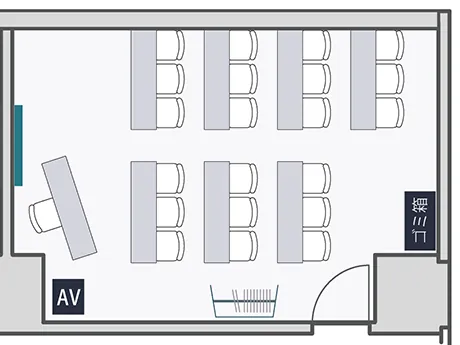 スクール形式のレイアウト
